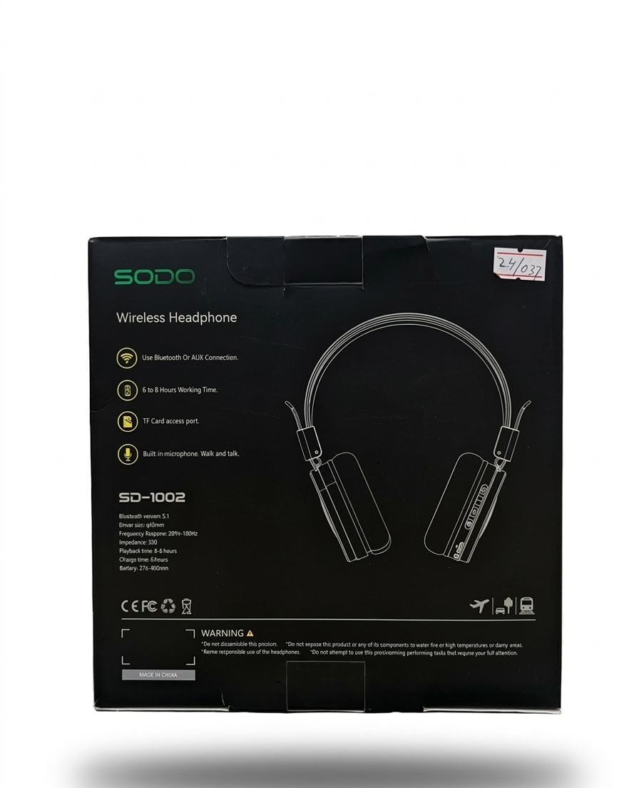 SODO SD-1002 Wireless Bluetooth Headphone