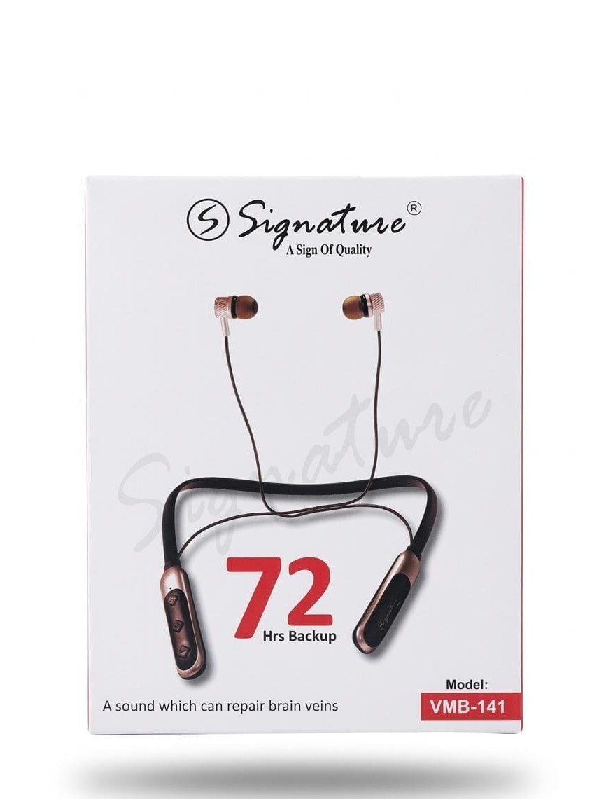 Signature VMB-141 Premium Wireless Neckband – 72 Hours Backup