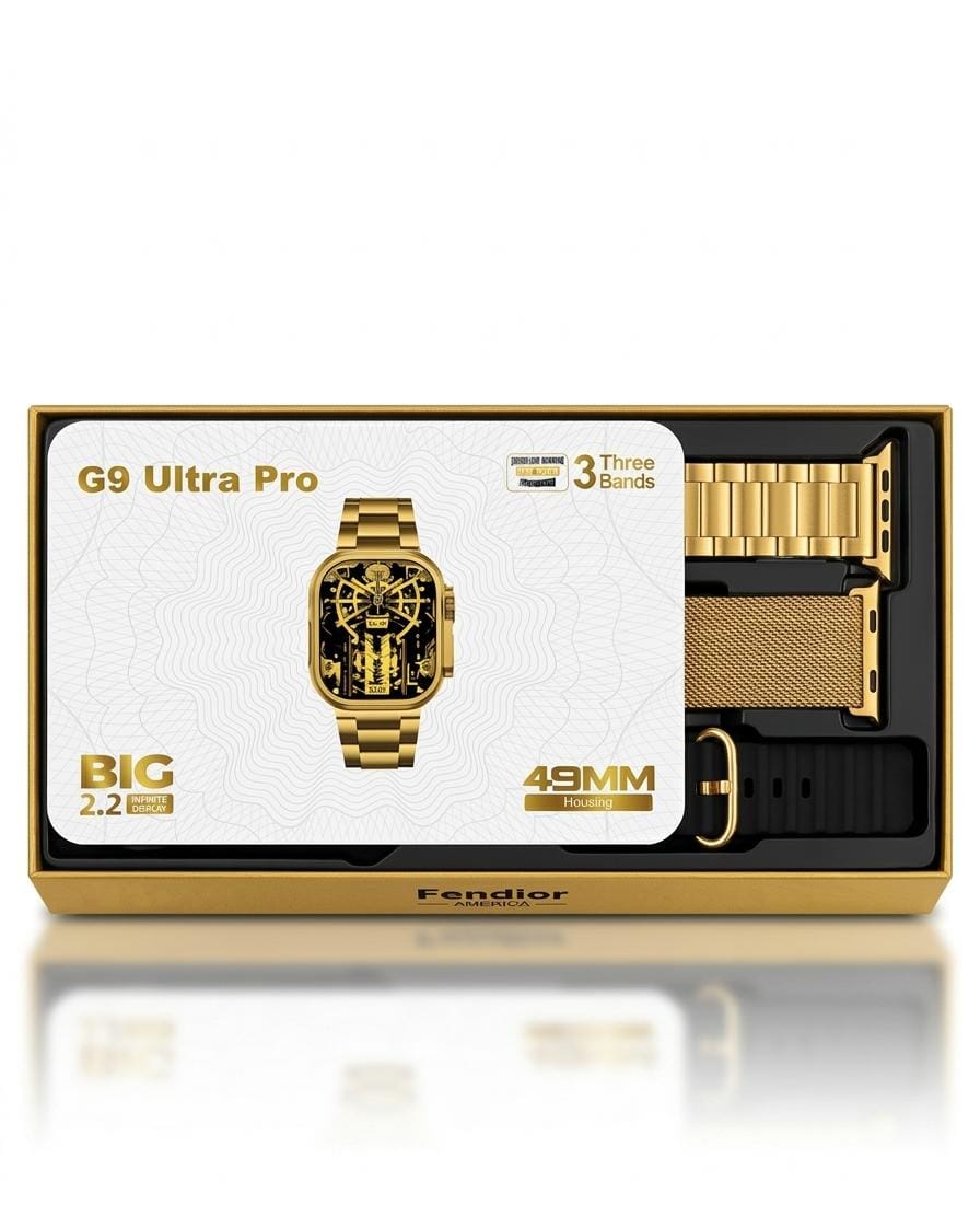 G9 Ultra Pro Gold Edition Smart Watch – The Ultimate Luxury Tech