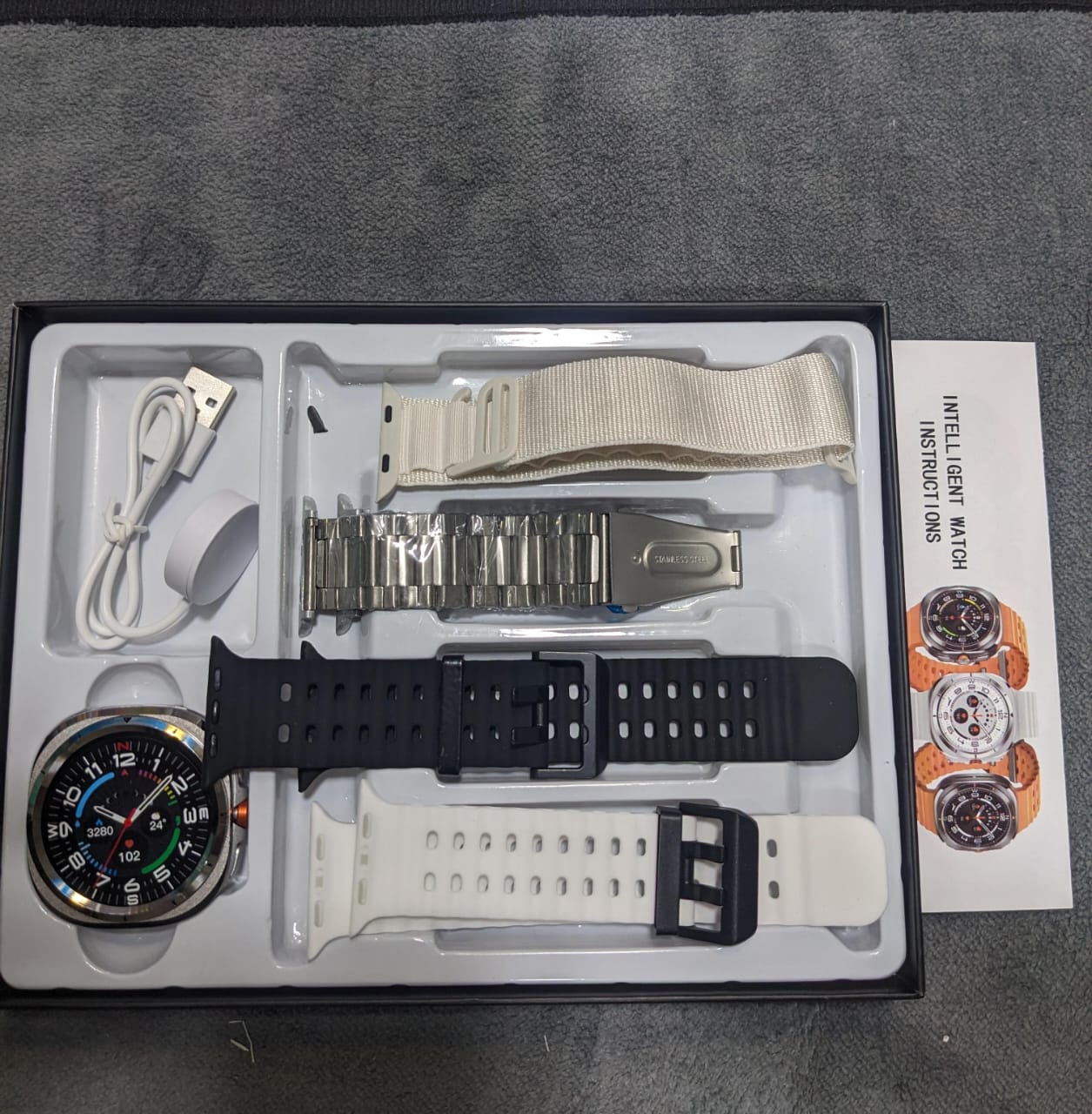 Ultra Smart Watch 4-in-1 Premium Bundle – AMOLED Edition