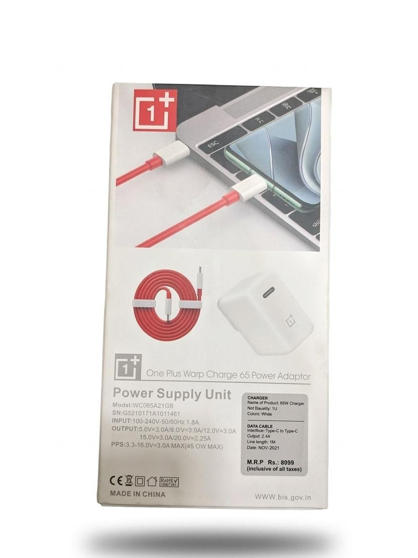 OnePlus Warp Charge 65 Power Adapter Kit