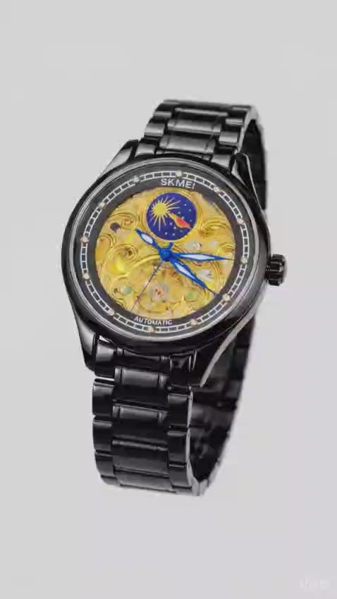 Luxury Men’s Skeleton Automatic Watch | SKMEI M025